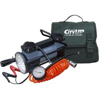 Компрессор CITY-UP Doble Piston AC-619 (двух/порш) с фонарем