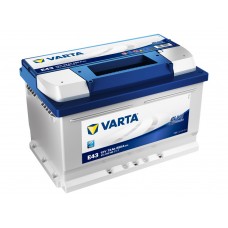 Varta Blue dynamic E43 72А/ч, низкий обратная полярность (5724090683132)