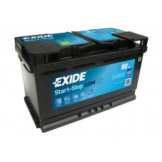 Аккумулятор EXIDE START&STOP AGM 80 а/ч о.п (EK800)