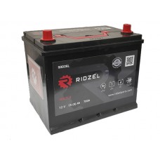 Аккумулятор RIDZEL 6СТ-75 А/ч обратная полярность (азия)