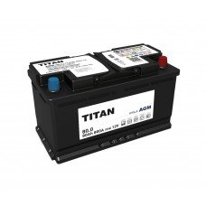 Аккумулятор TITAN AGM (Start Stop) 80.0 а/ч о.п VRLA 